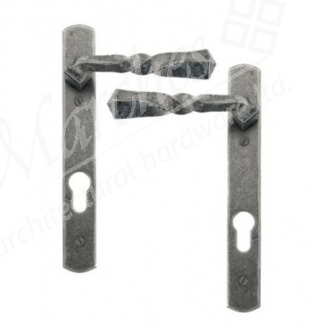 Narrow Euro Espag Handles (92mm Centres) - Pewter Patina