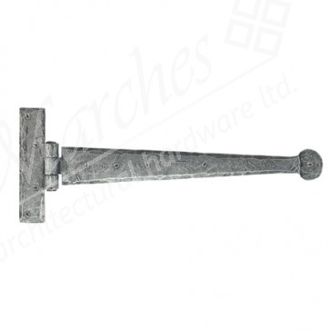 Hand Made 12" T Hinge (Pair) - Pewter