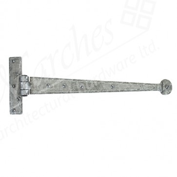 Hand Made 15" T Hinge (Pair) - Pewter