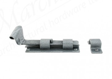 4'' Straight Door Bolt - Pewter 