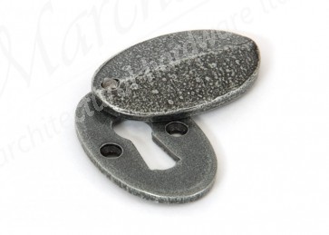 Oval Escutcheon and Cover - Pewter 