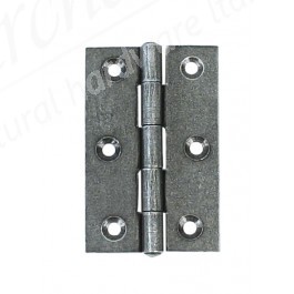 Steel Butt Hinges (pair) - Pewter Patina