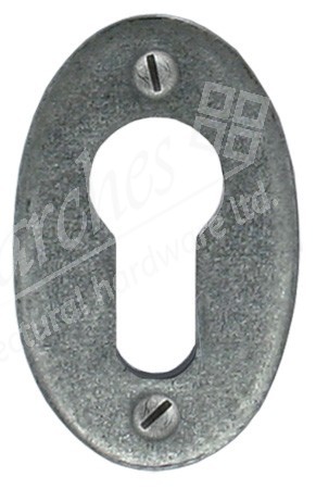 Oval Euro Escutcheon - Pewter 