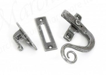 Locking Monkeytail Fastener Right Hand - Pewter 