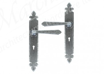 Cromwell Sprung Lever Lock Set - Pewter 