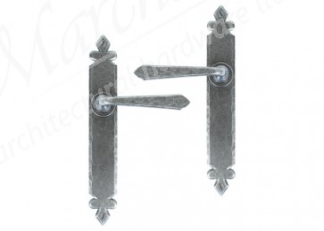 Cromwell Sprung Lever Latch Set - Pewter 