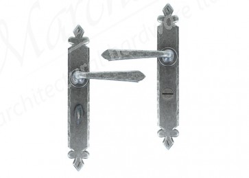 Cromwell Sprung Lever Bathroom Set - Pewter 