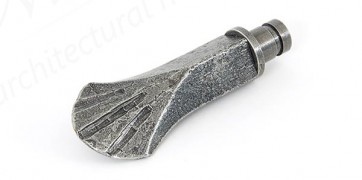 Shell Curtain Finial (pair) - Pewter