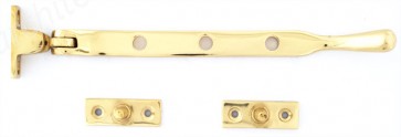 8" Peardrop Casement Window Stay  - Polished Brass