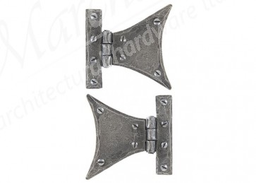 3 1/4'' Half Butterfly Hinge (pair) - Pewter 