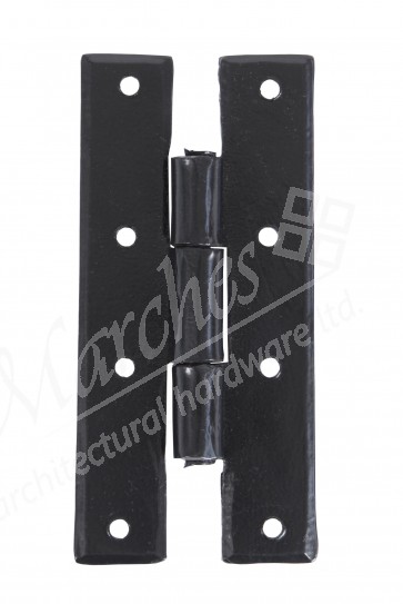 4" Handmade H Hinge (pair) - Black