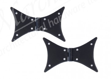 Large Handmade 5'' Butterfly Hinge (pair) - Black 