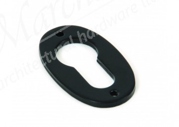 Oval Euro Escutcheon - Black 