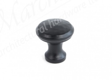 Small - Beaten Cupboard Knob - Black 