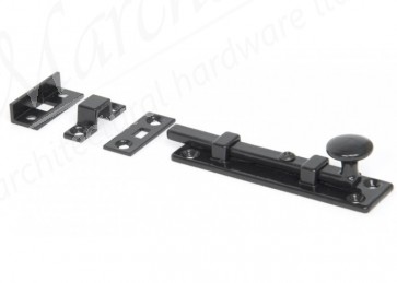 4'' Universal Straight Door Bolt - Black