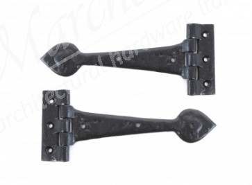 Antique T Hinge 10.5" (pair) - Black