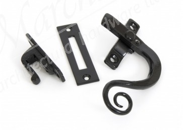 Locking Monkeytail Fastener Right Hand - Black 