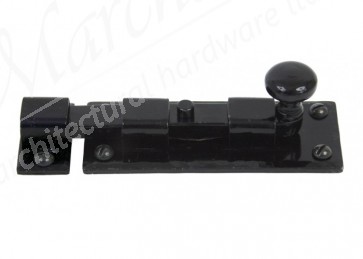 4'' Straight Knob Bolt - Black 