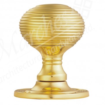 Queen Anne Rim Knob Sets - Polished Brass