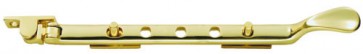 12" Victorian Casement Window Stay - Polished Brass