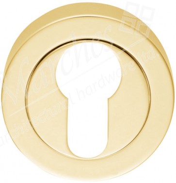 Euro Profile Escutcheon (Concealed Fix) - Polished Brass