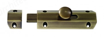 4" Surface Bolt with 3 Keeps - Florentine Bronze