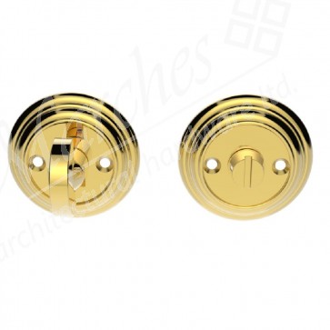 Delamain Bathroom Thumbturn - Polished Brass 