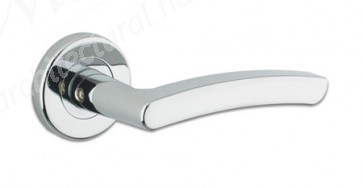 Lever On Rose - Polished Chrome