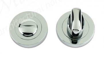 Turn & Release on Round Rose - Polished Chrome