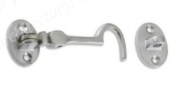 4" (100mm) Cabin Hook - Satin Chrome