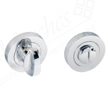 Insignia Bathroom Thumbturn & Release Set - Polished Chrome (Zinc)