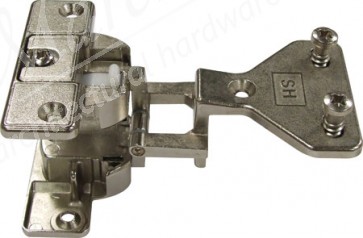 Regula 180º twin hinge with exposed axle, seperate parts