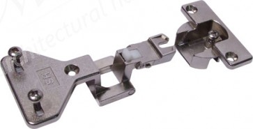 Regula 240º centre hinge with exposed axle, screw fixing