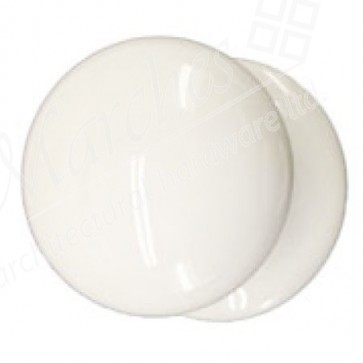 Porcelain Cupboard Knob - White