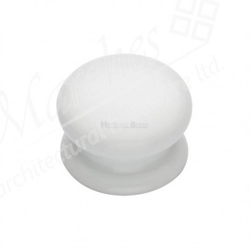 Porcelain Knob 32mm  - White