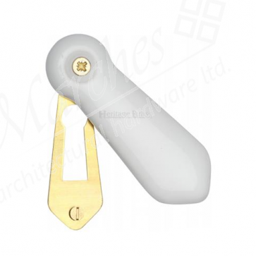 Porcelain Escutcheons (Pair) - White