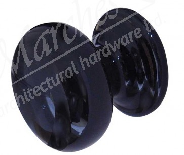 Ceramic Victorian Knob 33mm - Black
