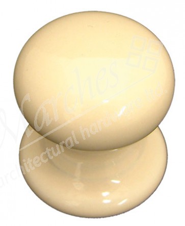 Porcelain Cupboard Knob - Cream