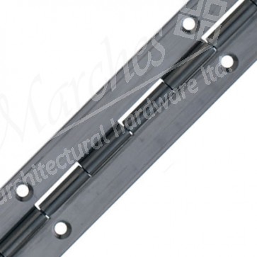 Continuous hinge, 32-51 mm open width, stainless steel