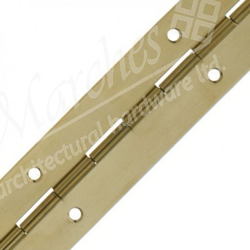 Continuous Hinge 51mm x 1.8m - Polished Brass