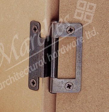 Cranked Flush Hinge Bronzed 50