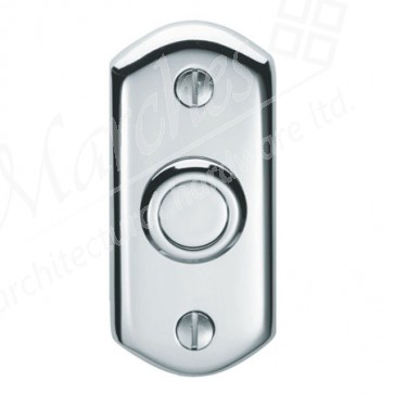 Shaped Bell Push - Polished Chrome