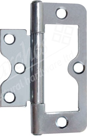 Flush hinge, 75 mm, for inset doors