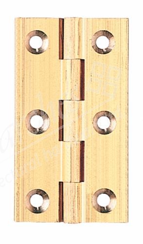 Extruded Hinge Pol Brass 64x35