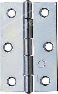 Steel butt hinge, 75 x 49 mm