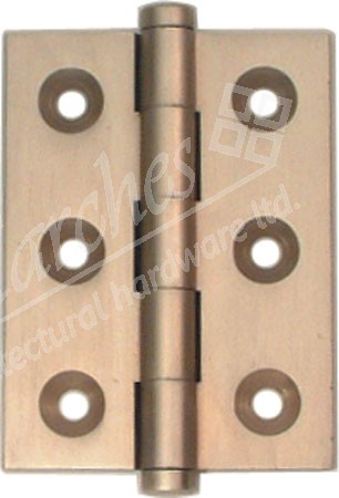 Button finial butt hinge, 50 x 38 mm