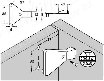 Door Buffer With Dowels Cr-whi