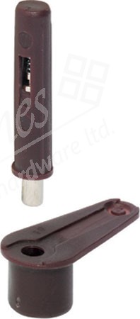 Pivot Hinge Plastic Brown