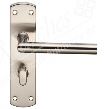 Eurospec - Mitred Lever Bathroom Handle - SSS