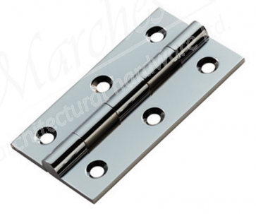 2.5" Butt Hinges (pair) - Polished Chrome